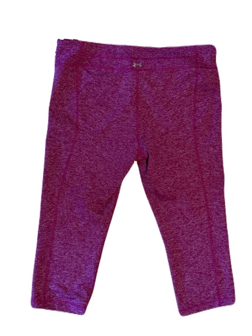 NWT Under Armour Women’s Marled Plum Capri Leggings- Size XL - Picture 3 of 9